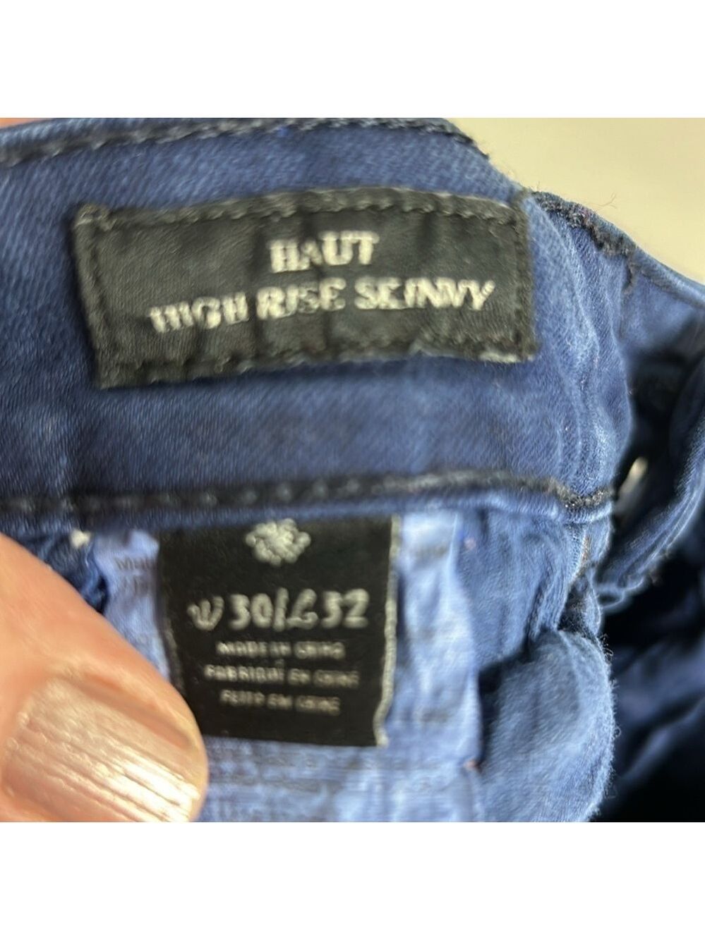 Maison Scotch Haut High Rise Skinny in Indigo Jeans Size 30 - Picture 4 of 10